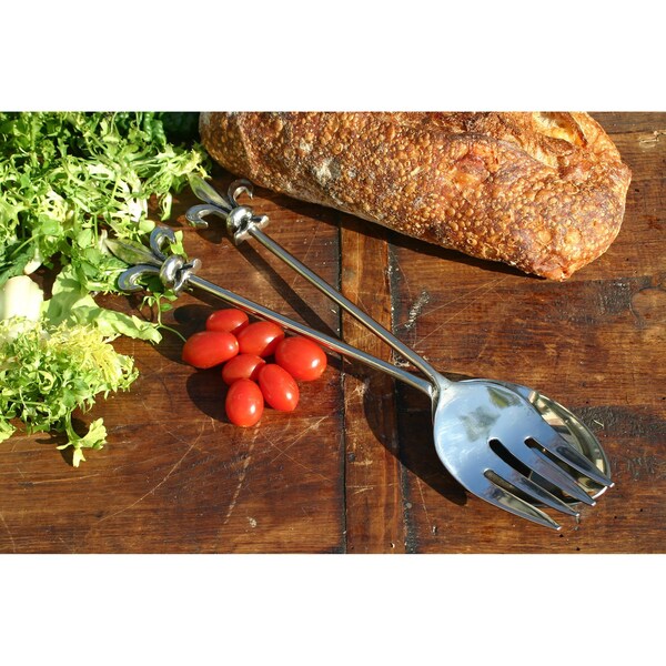 Fleurdelis Salad Server Set 2 Pieces